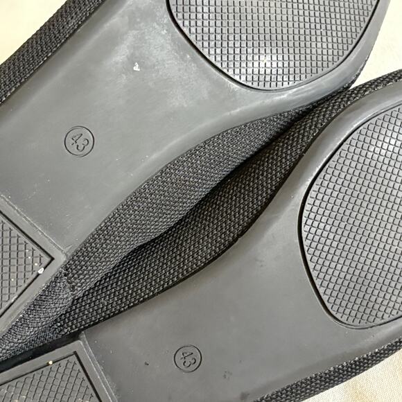 Amazon Knit Sustainable Flats 12.5 13 43 Black Academia Office Point Toe Comfort - Picture 2 of 4